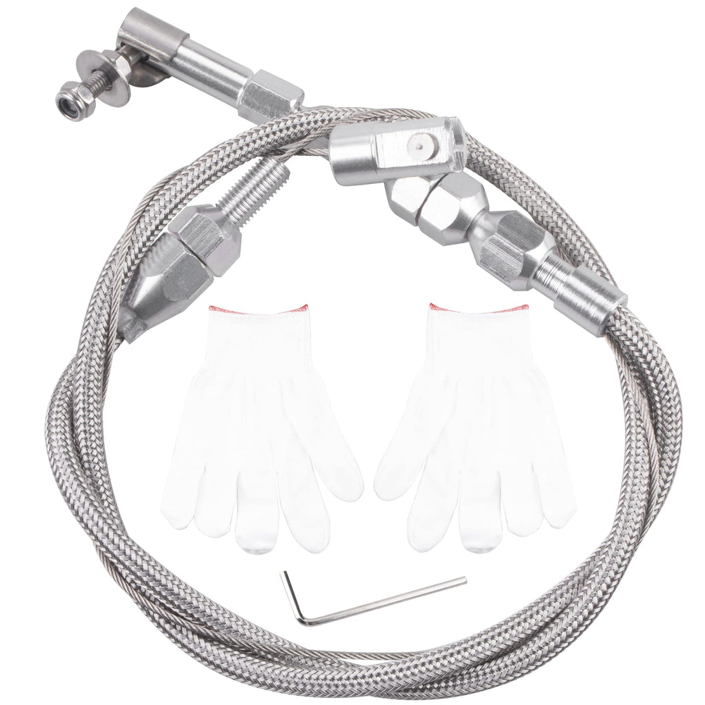ORAEVY 24-inch throttle cable kit in packaging shows flexible, ready-to-customize design