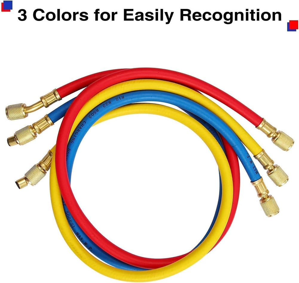 Oralys color-coded gauges offer clear readings on high and low sides.