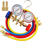 Oralys R410A manifold gauge set with 3-way design for versatile refrigerant testing.