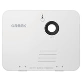 Orbek RV door front view showing a flush-mount design for a clean exterior