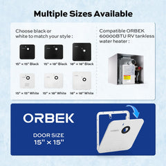 Orbek RV door galvanized steel construction for lasting durability outdoors