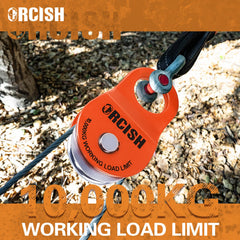 ORCISH 10-Ton Snatch Block anti-corrosion coating protects against the elements