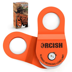 ORCISH 10-Ton Snatch Block front view shows rugged steel construction for heavy off-road use