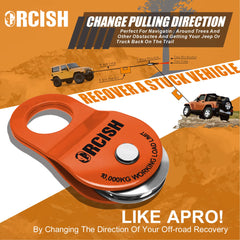 ORCISH 10-Ton Snatch Block packaging and instructions included