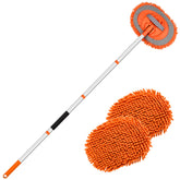 Ordenado 62-inch car wash brush assembly demonstrates adjustable reach for tall vehicles.