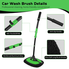 Ordenado quick-assembly brush head locks securely for effortless setup.