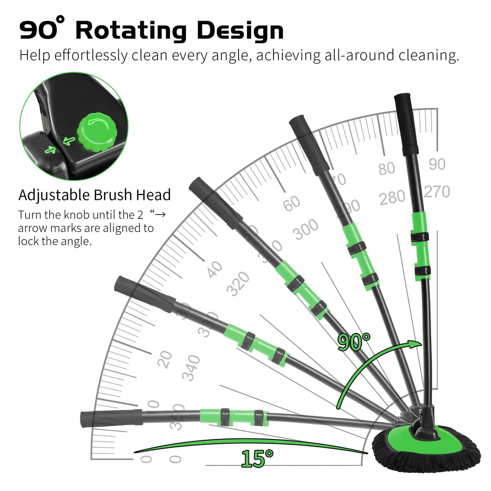 Ordenado versatile tool for cars, trucks, SUVs, and caravans with extended reach.