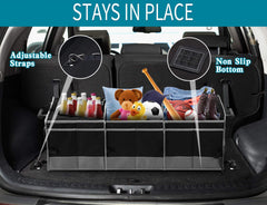 ORIENT FAMULAY trunk organizer non-slip bottom prevents shifting while driving.