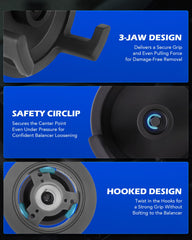 Premium heat-treated steel build ensures strong, long service life.