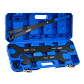 Orion Motor Tech 15pc fan clutch wrench set in a rugged case for versatile truck maintenance
