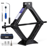 Orion Motor Tech 2-ton scissor jack kit ready for fast tire changes