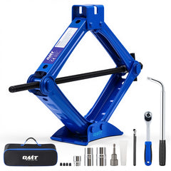 Orion Motor Tech 2-ton scissor jack base offers stable lifting for tire changes