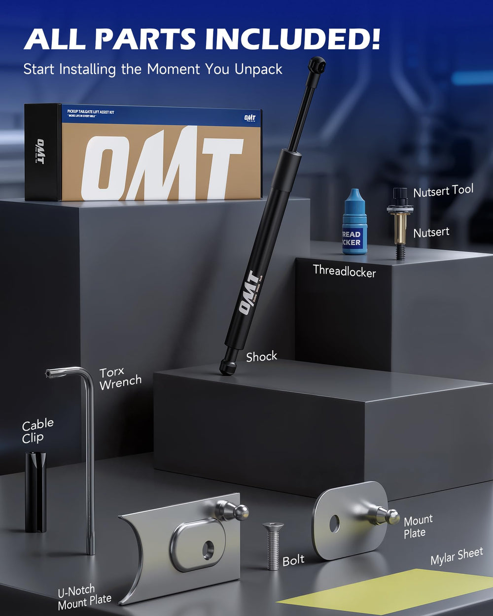 Orion Motor Tech tailgate control reduces strain on cables and hinges.
