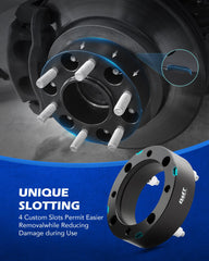 Orion Motor Tech spacers installed on Polaris Ranger widen axle track.