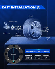 Orion Motor Tech wheel spacers side profile for compact, durable design.
