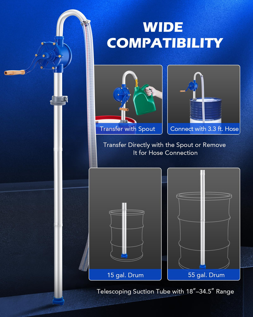 Orion Motor Tech ergonomic handle reduces pumping effort