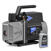 Orion Motor Tech A2L vacuum pump front view showing compact form for HVAC tasks