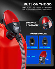 Durable ABS shell and corrosion-resistant hose on Orion Motor Tech pump.
