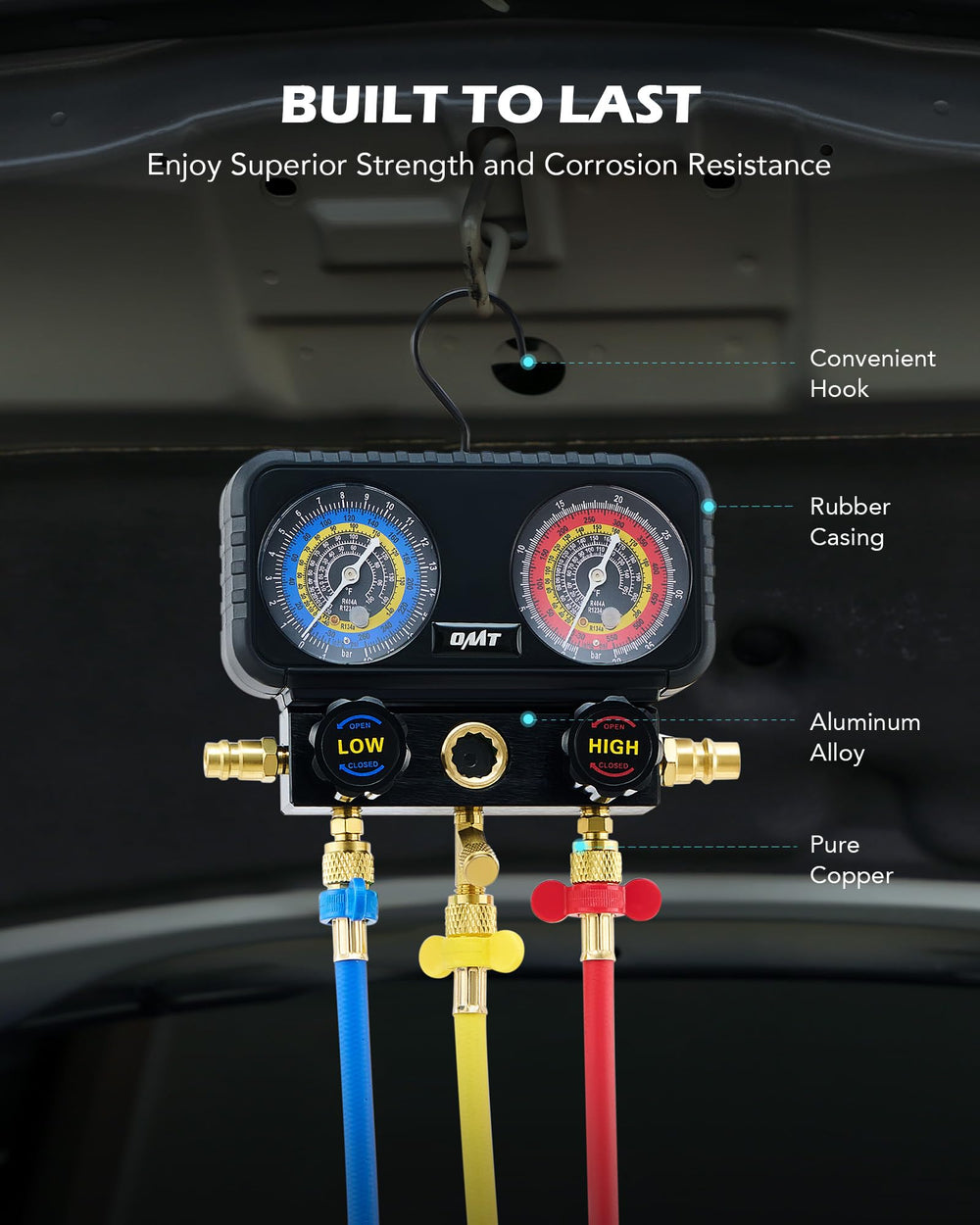 Sturdy copper fittings from Orion Motor Tech resist corrosion in workshop use.