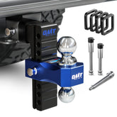 Orion Motor Tech adjustable hitch in side profile showing secure 8-inch drop