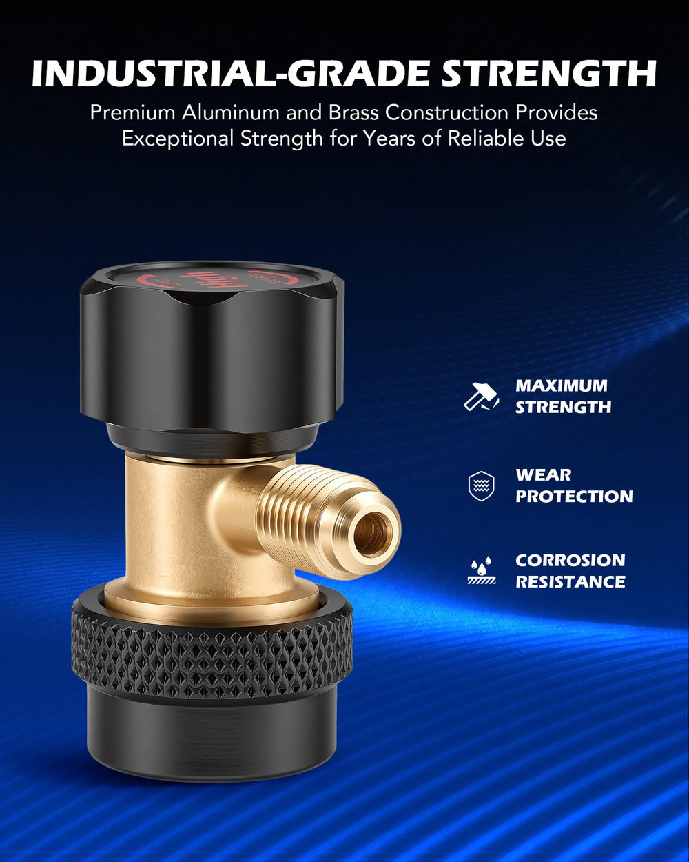 Orion Motor Tech durable aluminum and brass construction supports lasting HVAC work.
