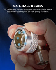 Orion Motor Tech aluminum and nickel-plated bronze construction resists wear