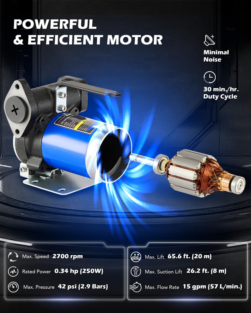 Orion Motor Tech aluminum nozzle with adjustable flow for smooth transfers
