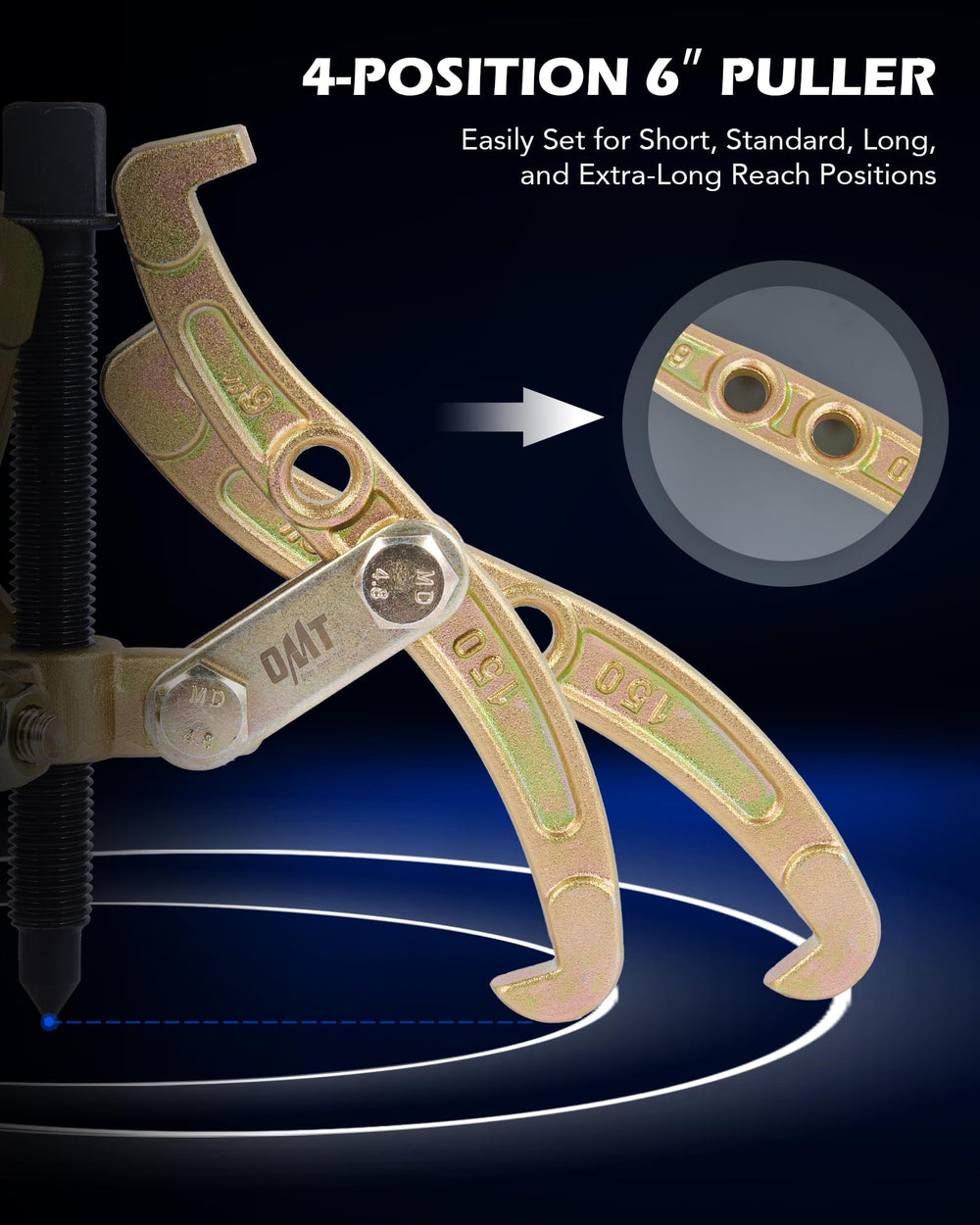 Orion Motor Tech bearing puller set built for durable bearing removal.