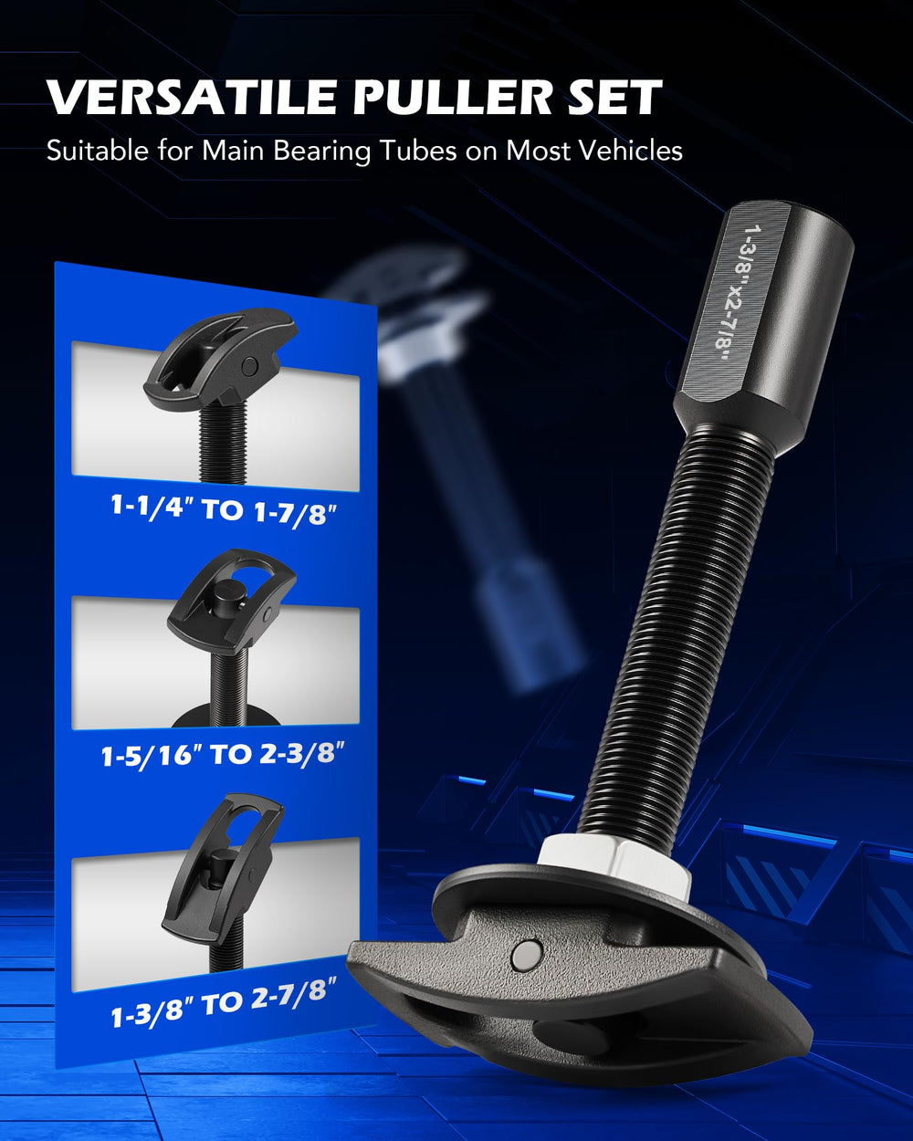 Orion Motor Tech knurled T-handle improves control during bearing seating.