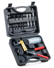 Orion Motor Tech brake bleeder kit front view shows durable aluminum pump.