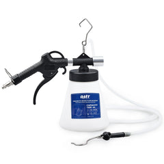 Orion Motor Tech brake bleeder reservoir in action for clean, efficient bleeding