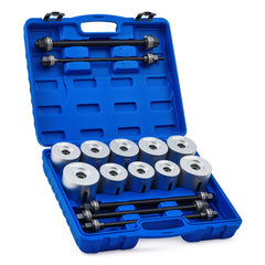 Orion Motor Tech bushing press kit case shows organized storage for tools and parts.