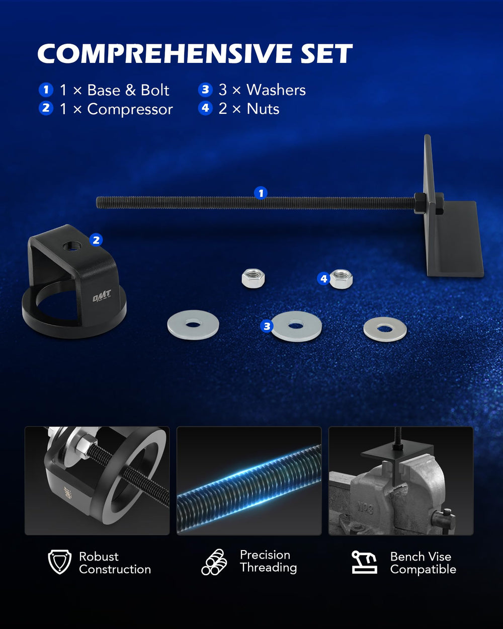 Orion Motor Tech CCT510 carbon steel construction for durability.