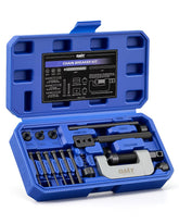 Orion Motor Tech chain rivet tool with C-frame and knurled handle for a firm grip