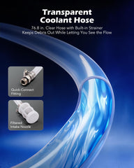 Orion Motor Tech clear 76.8-in hose supports precise, mess-free refills