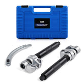 Orion Motor Tech coil spring compressor tool set, side view for safer strut work.