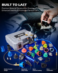 Orion Motor Tech color coded adapters and hoses for fast identification
