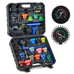Orion Motor Tech coolant tester kit front view with durable aluminum construction for reliable use.