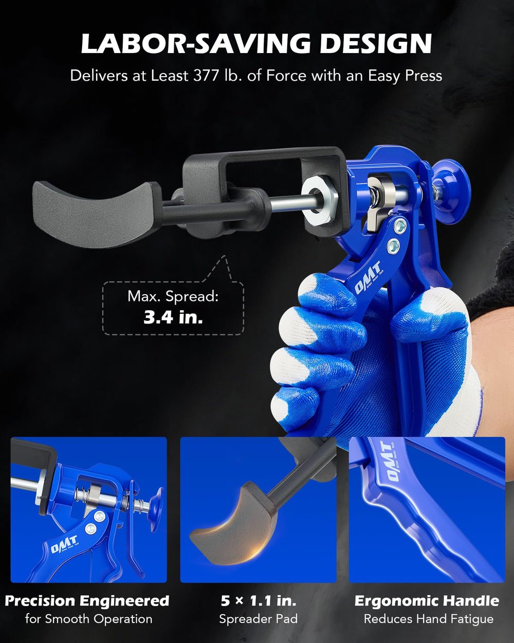 Orion Motor Tech corrosion resistant finish withstands tough shop environments.