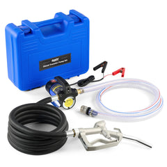 Orion Motor Tech 12V pump enabling quick diesel transfers.