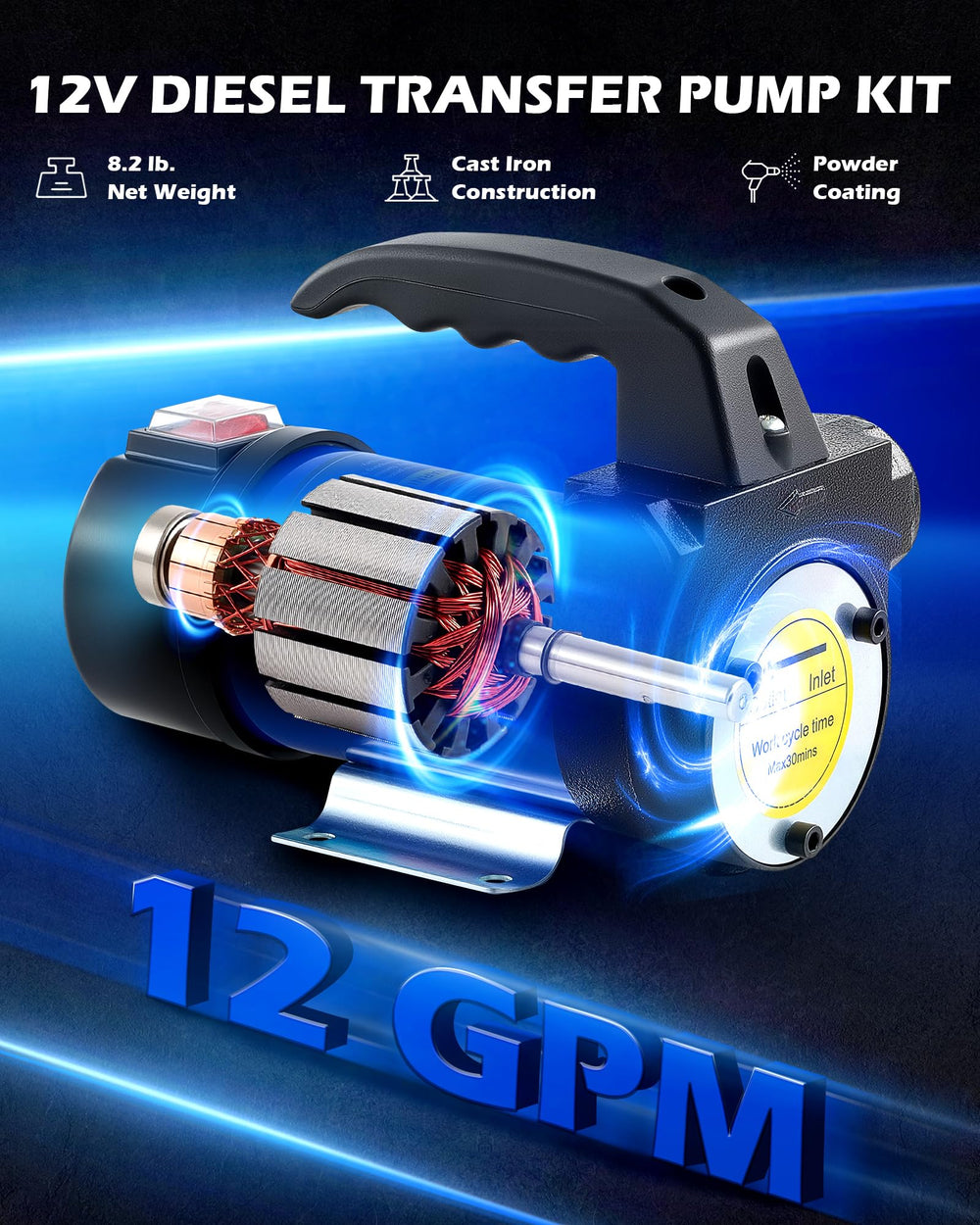 Orion Motor Tech nozzle offers precise flow control for steady transfer.