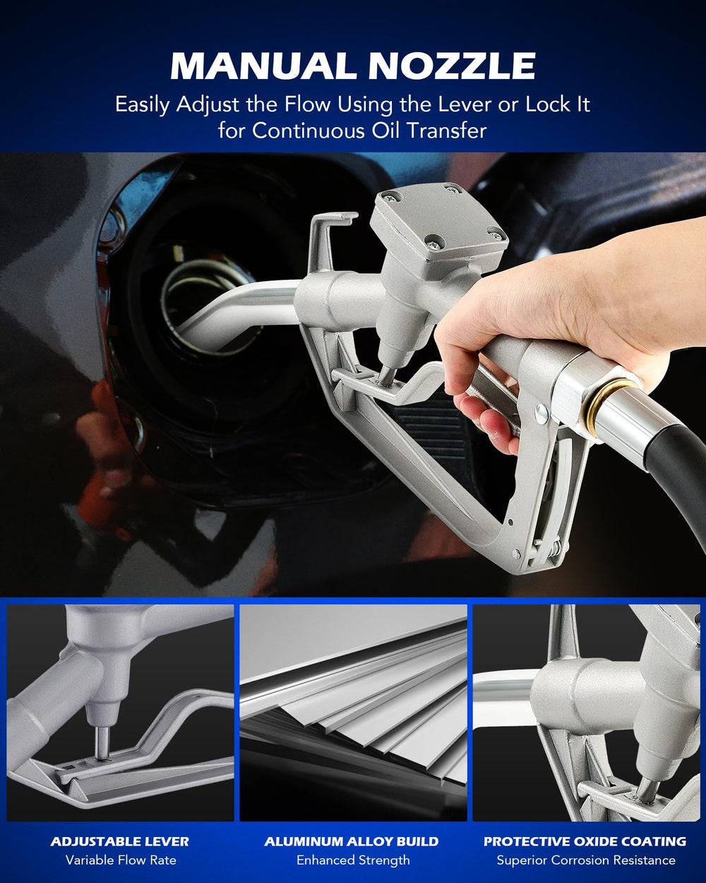 Orion Motor Tech powder-coated finish resists corrosion.