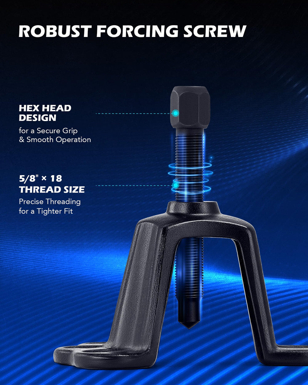 Orion Motor Tech durable carbon steel construction for long-lasting use.