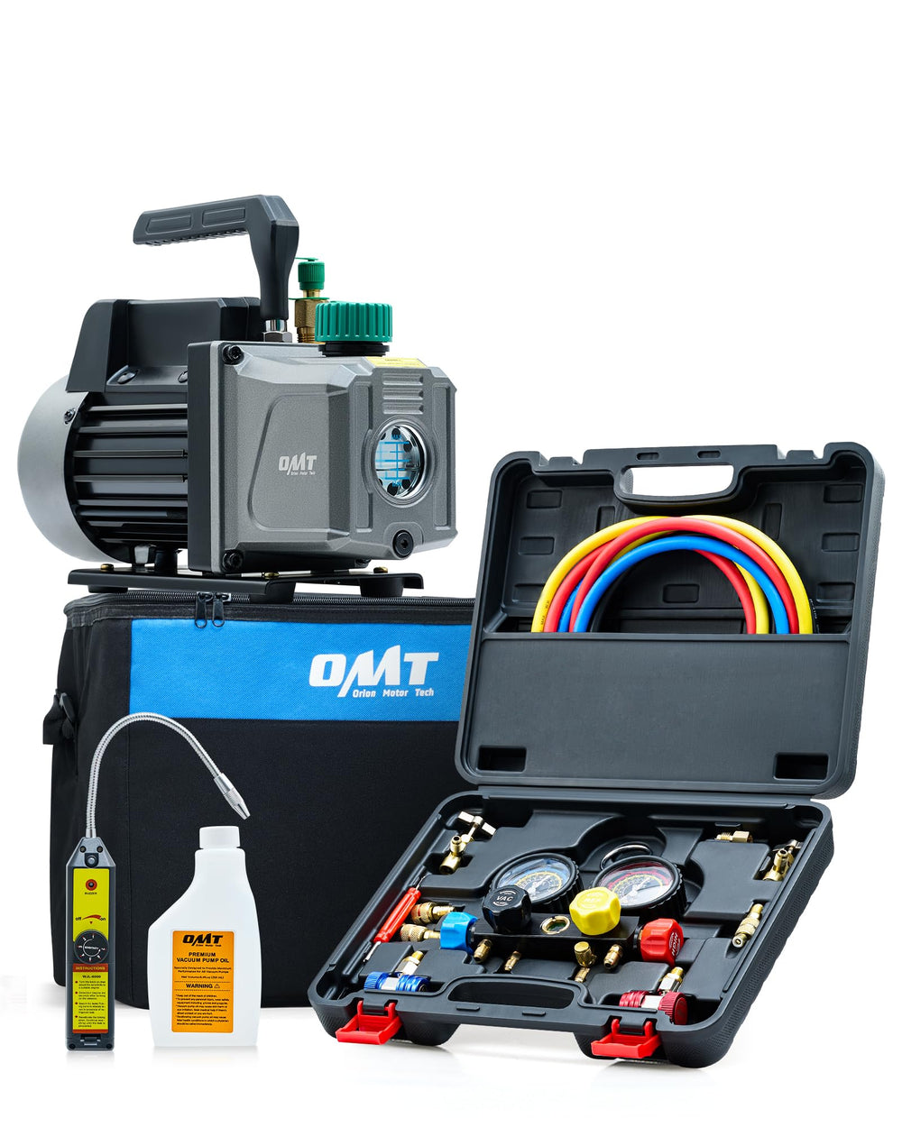 Orion Motor Tech durable carrying case keeps tools organized during storage and transport.