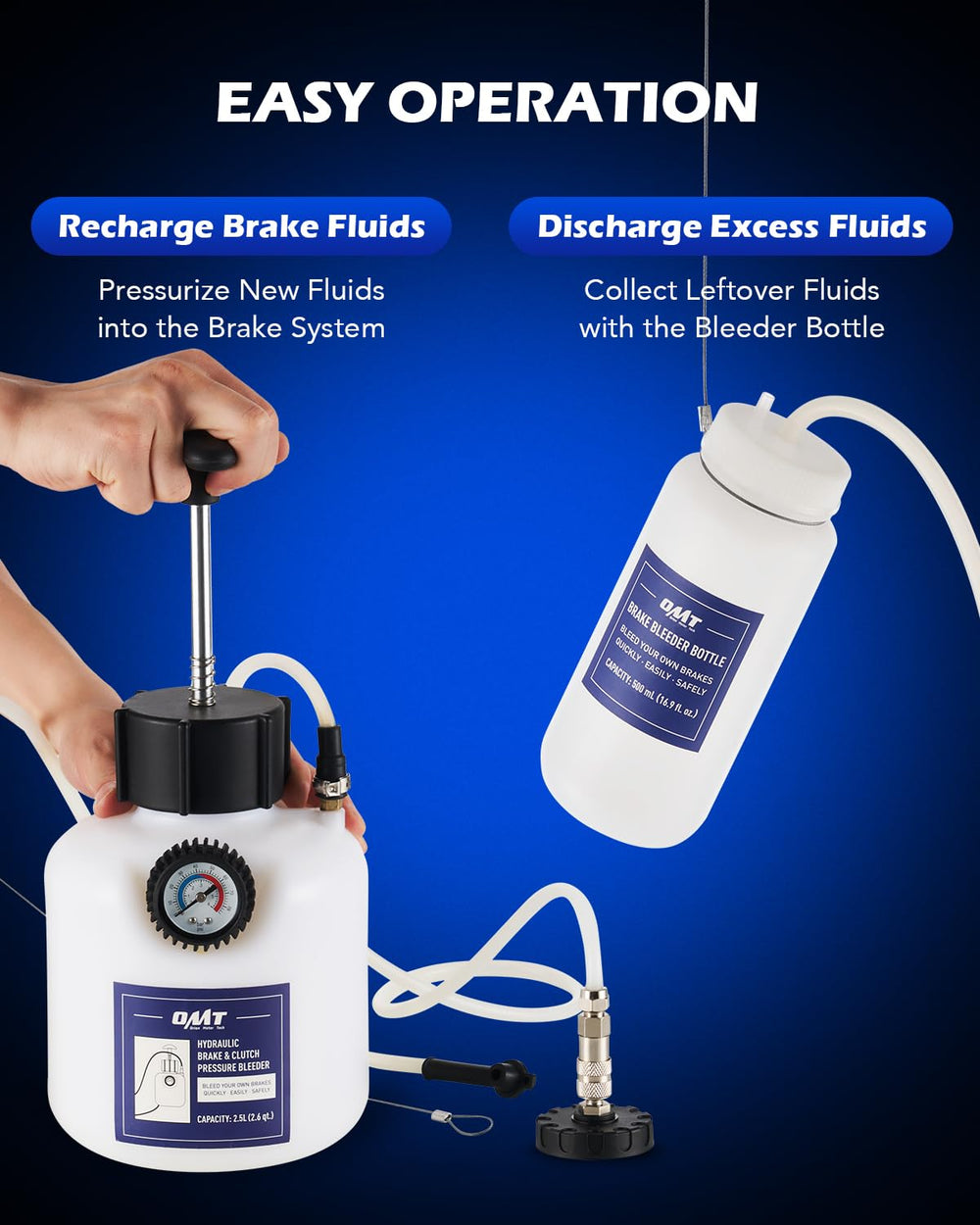 Orion Motor Tech durable polyethylene bottle and components