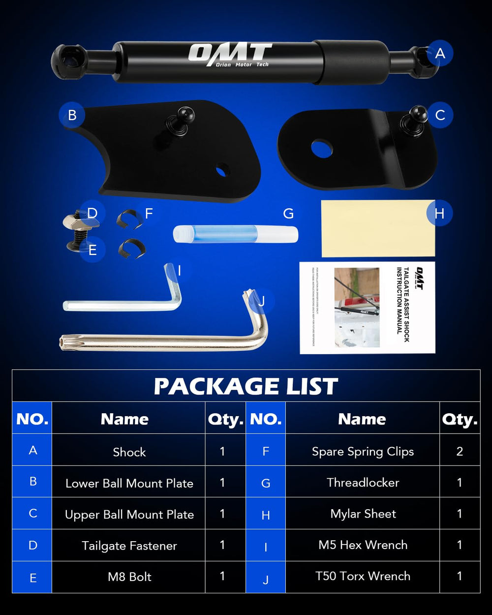 Easy-install guide from Orion Motor Tech guides a quick setup.
