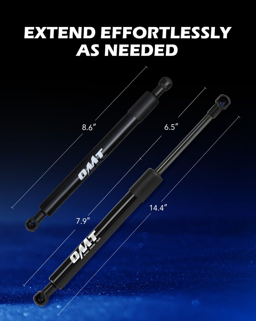 Orion Motor Tech electroplated finish guards against rust.