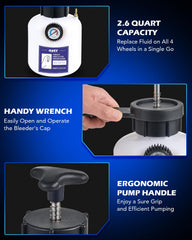 Orion Motor Tech ergonomic handle provides secure one-person operation.