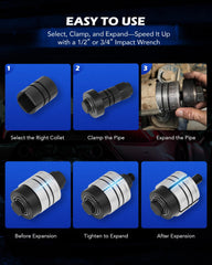 Orion Motor Tech 1-5-8 to 4-1-4 inch expansion range for many exhaust systems