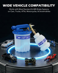 Orion Motor Tech 1L refill bottle keeps brake bleeding supplies ready.